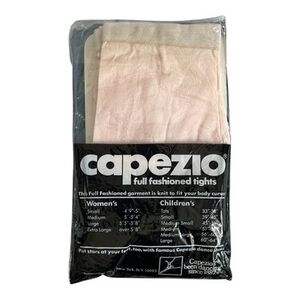 Capezio Ivory Ballet Tights Women’s S/M Footed Semi-Sheer Full Fashion New